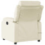 Voir la diapositive 5 : VIDAXL Fauteuil de massage inclinable electrique creme similicuir