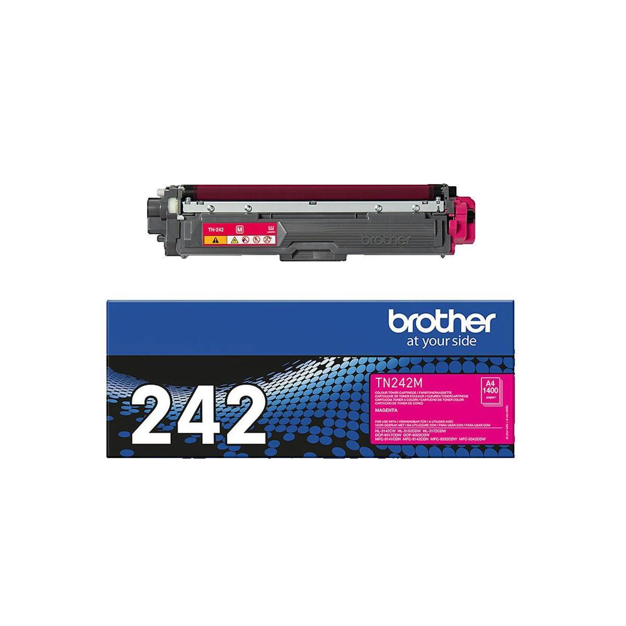 Voir la diapositive 3 : Brother Cartouche de toner Brother TN-242M magenta