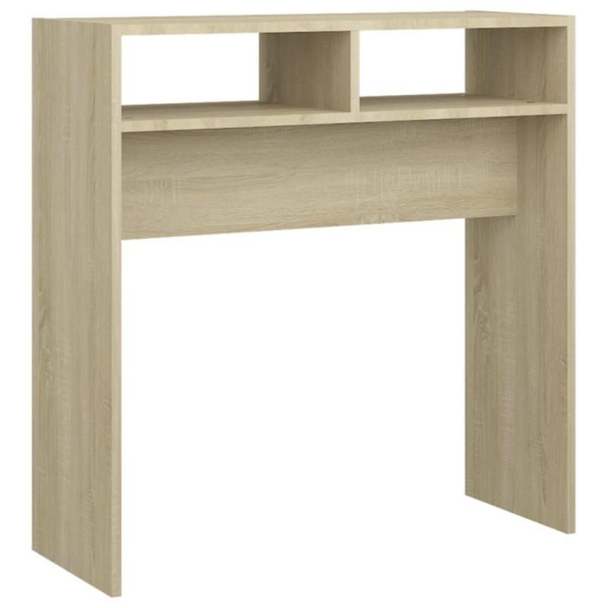 VIDAXL Table console chêne sonoma 78x30x80 cm bois d ingénierie