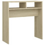 Voir la diapositive 2 : VIDAXL Table console chêne sonoma 78x30x80 cm bois d ingénierie