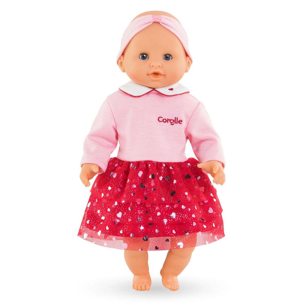 Corolle Robe et Bandeau Pétales de Cœurs pour poupon 30 cm