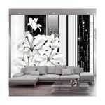 Paris Prix Papier Peint  Crying Lilies in White. Coloris disponibles : Multicolore