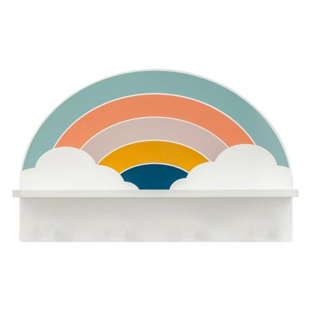 Atmosphera Kids Patère Avec Étagère  Arc-en-Ciel  48cm Multicolore