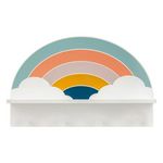 Atmosphera Kids Patère Avec Étagère  Arc-en-Ciel  48cm Multicolore