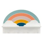 Atmosphera Kids Patère Avec Étagère  Arc-en-Ciel  48cm Multicolore