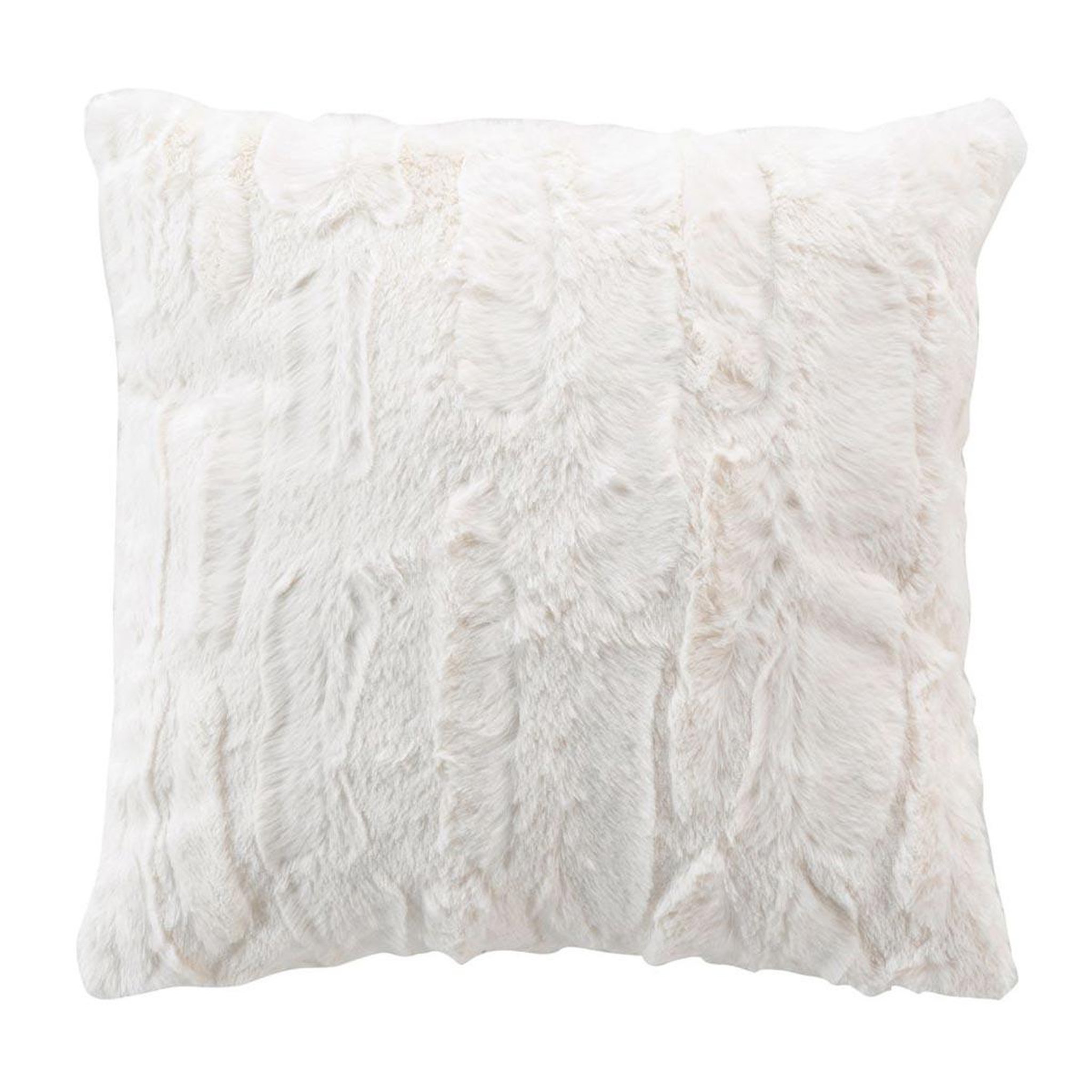 Douceur d'Intérieur Coussin imitation fourrure  foxy  45x45cm naturel