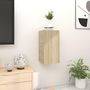 Voir la diapositive 4 : VIDAXL Meubles TV muraux 2 pcs Chene sonoma 30,5x30x30 cm
