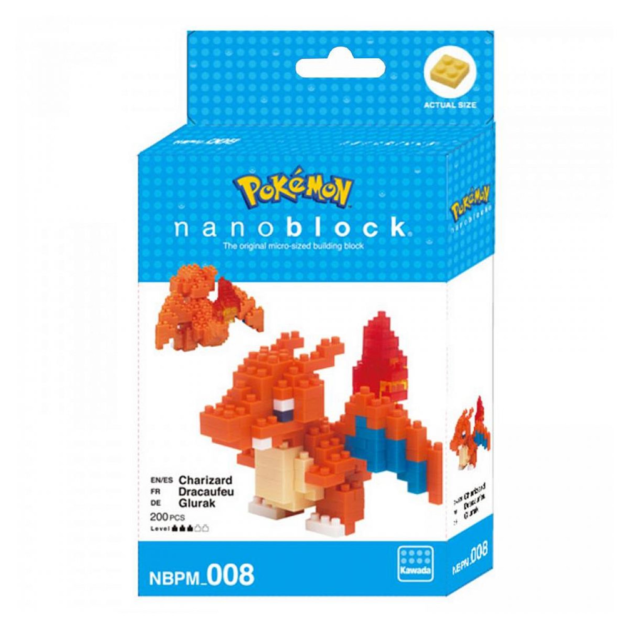 BANDAI Nanoblock Pokemon Dracaufeu 200 pcs