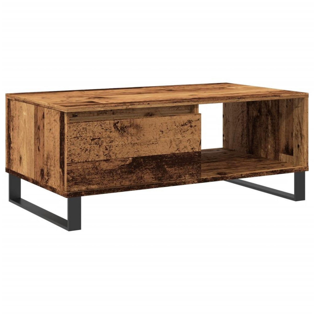 VIDAXL Table basse vieux bois 90x50x36,5 cm bois d'ingenierie