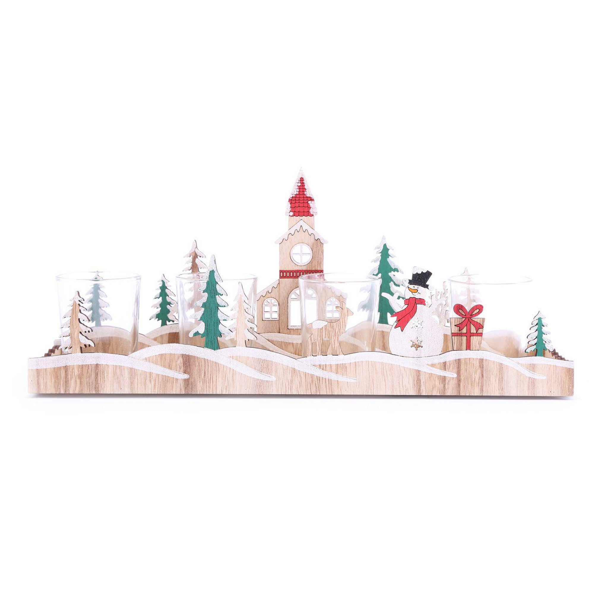 HEART OF THE HOME Décoration de noël en bois xmas tradi - beige