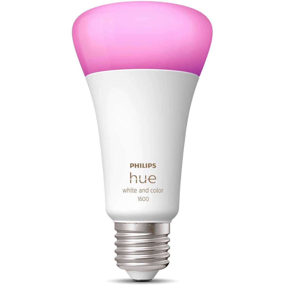 Philips Ampoule LED connectée HUE W&C E27 100W