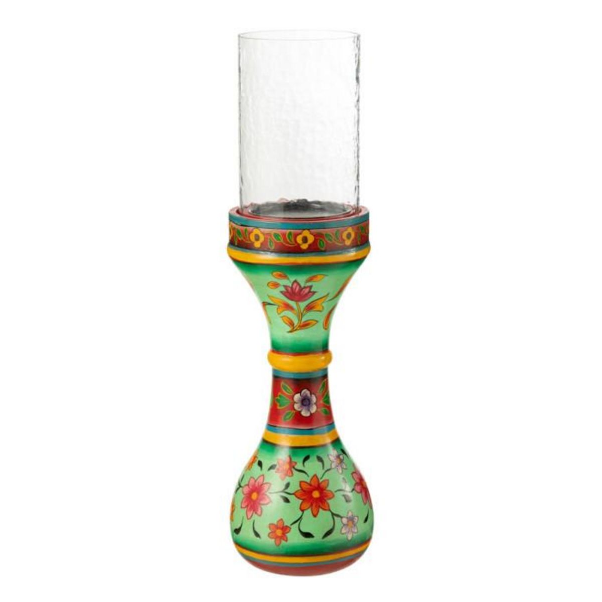 Paris Prix Photophore Déco en Bois  Mumbai  46cm Multicolore