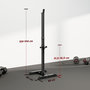 Voir la diapositive 3 : HOMCOM Support de musculation repose haltères charge Max. 150 Kg Noir