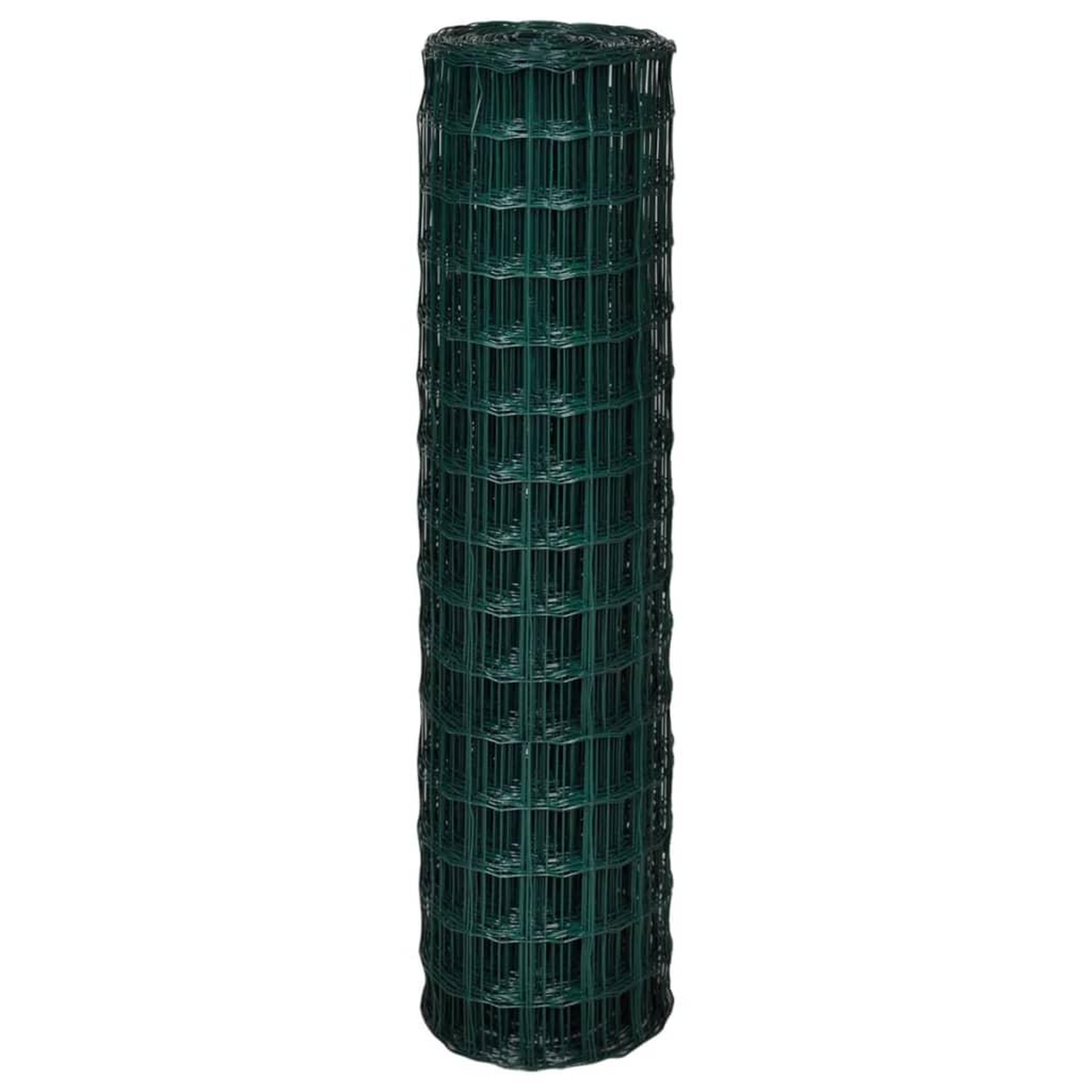 Voir la diapositive 3 : VIDAXL Cloture euro Acier 25 x 1,5 m Vert