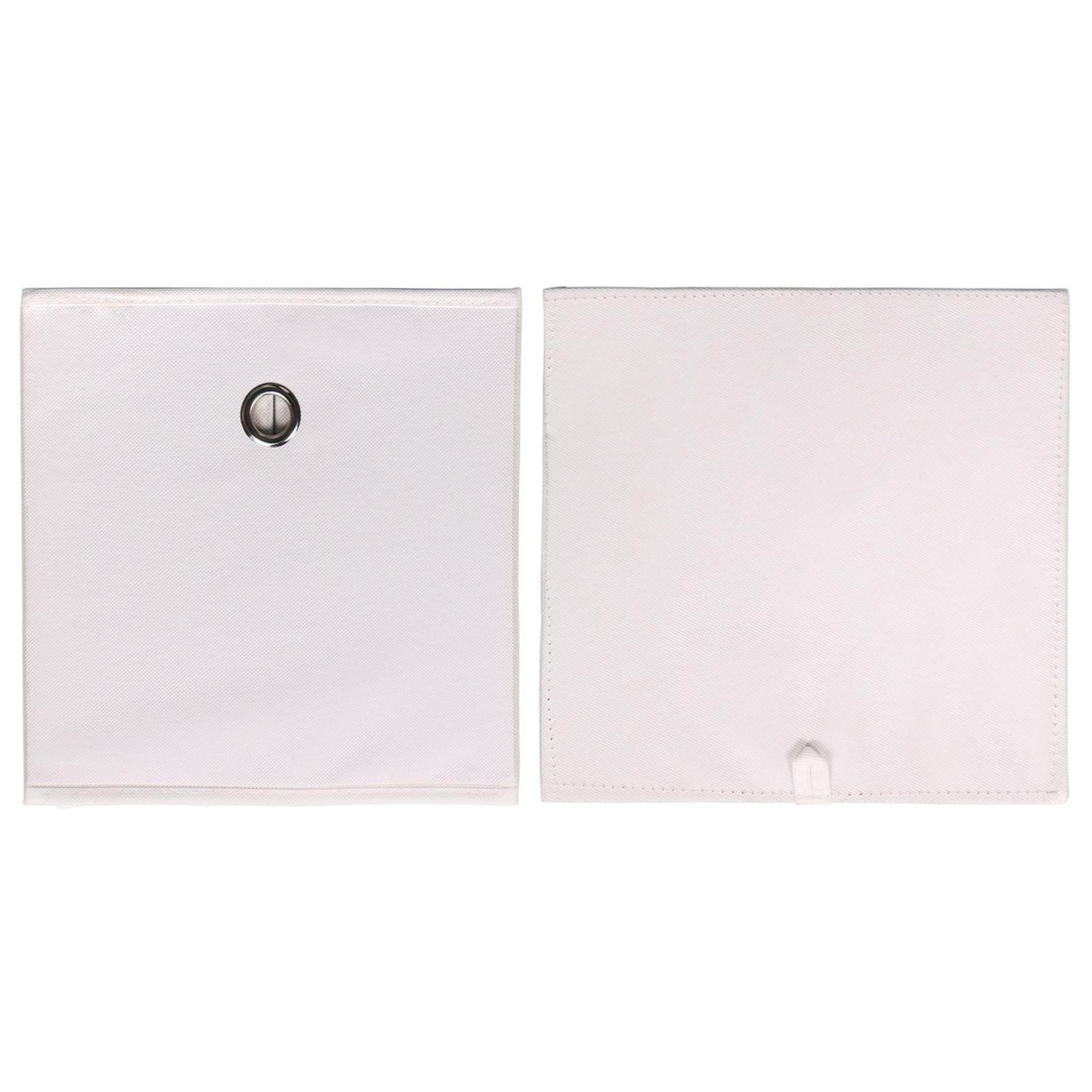 Voir la diapositive 4 : IDIMEX Lot de 2 boîtes de rangement ELA, en tissu