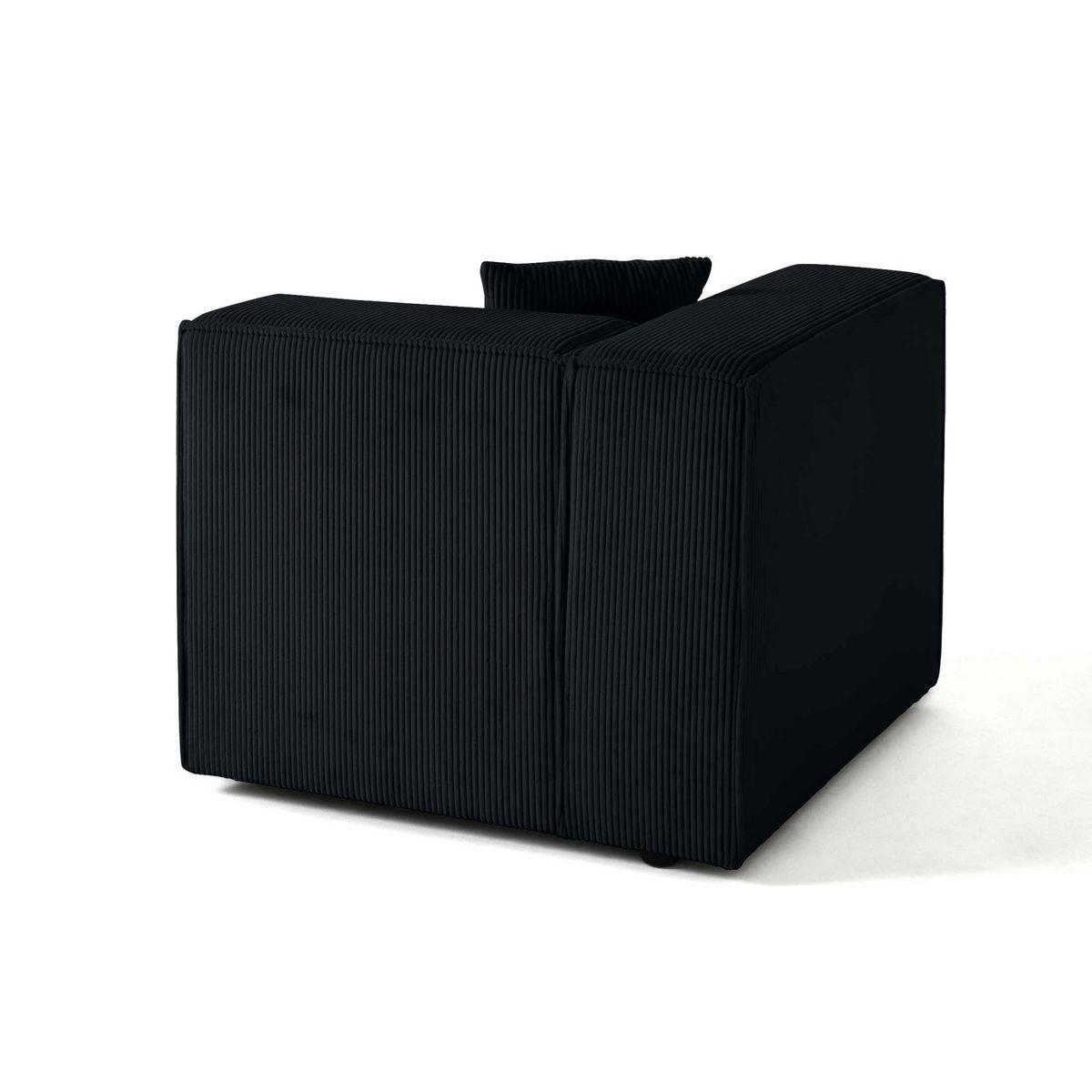 LISA DESIGN Arty - module d'assise gauche - en velours côtelé