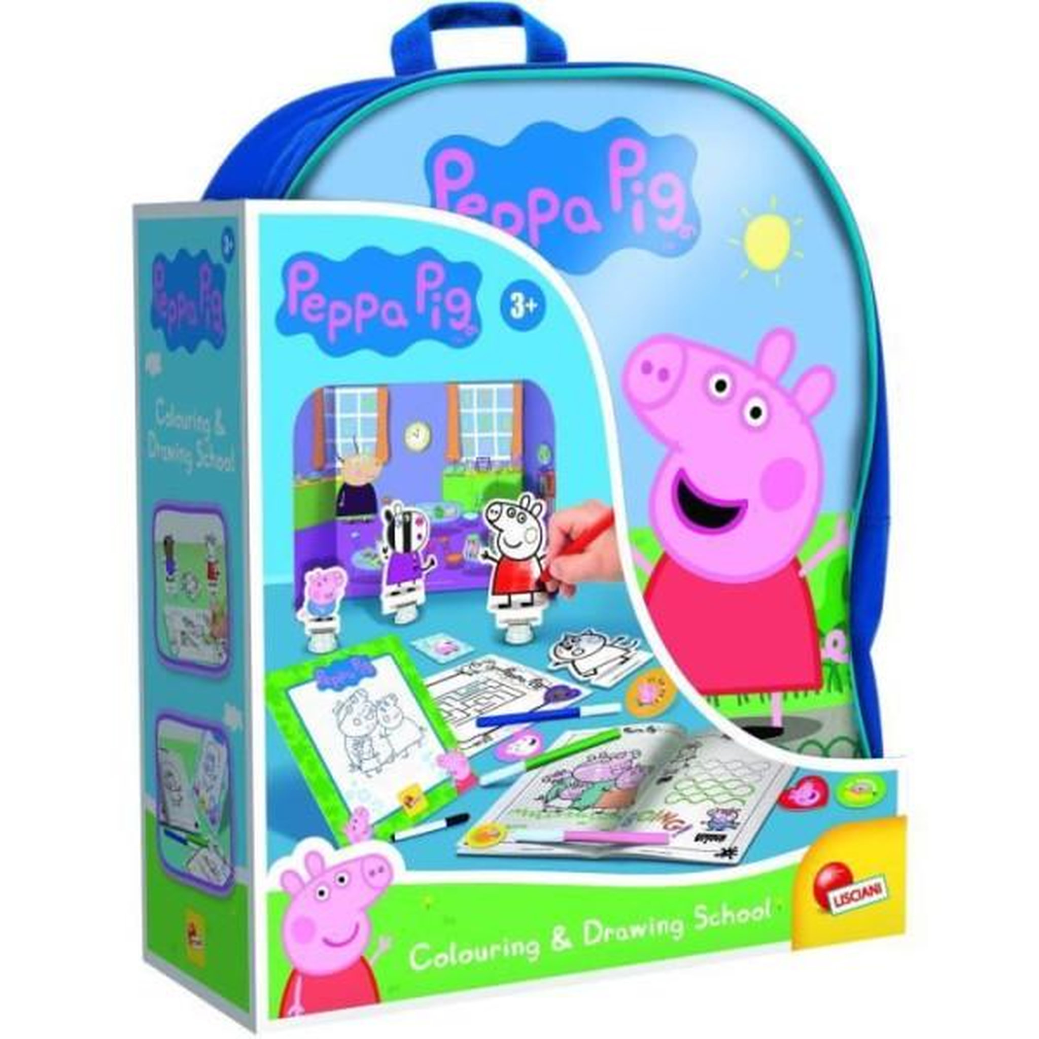 LISCIANI GIOCHI Sac a dos école de dessin peppa pig - lisciani