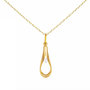 Voir la diapositive 1 : L'ATELIER D'AZUR Collier - Pendentif Or Jaune Forme Goutte Serti d'un Zirconium