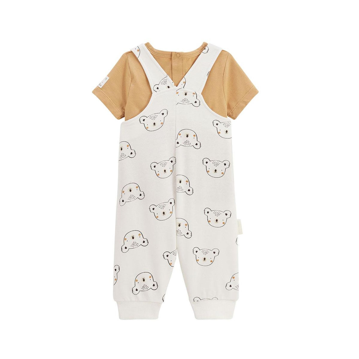 Petit Béguin Ensemble salopette bébé et t-shirt Mini Rêve
