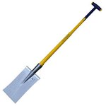 OUTILS PERRIN Louchet Nord 28 cm manche en T composite 0,90 m - rebords montés