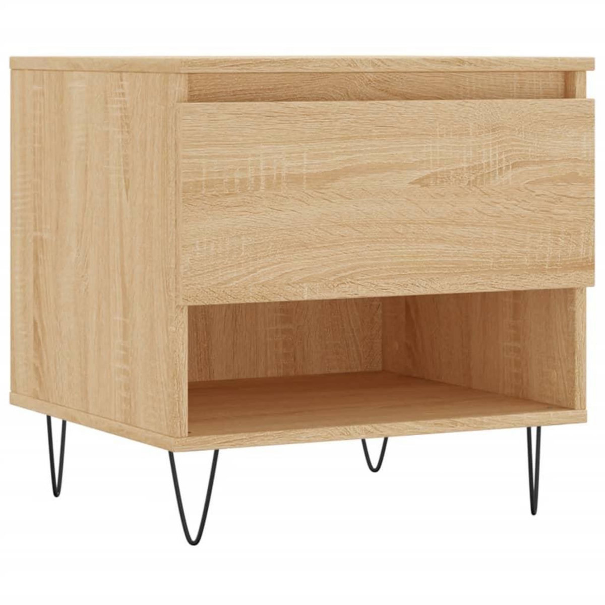 VIDAXL Tables basses 2 pcs chene sonoma 50x46x50 cm bois d'ingenierie