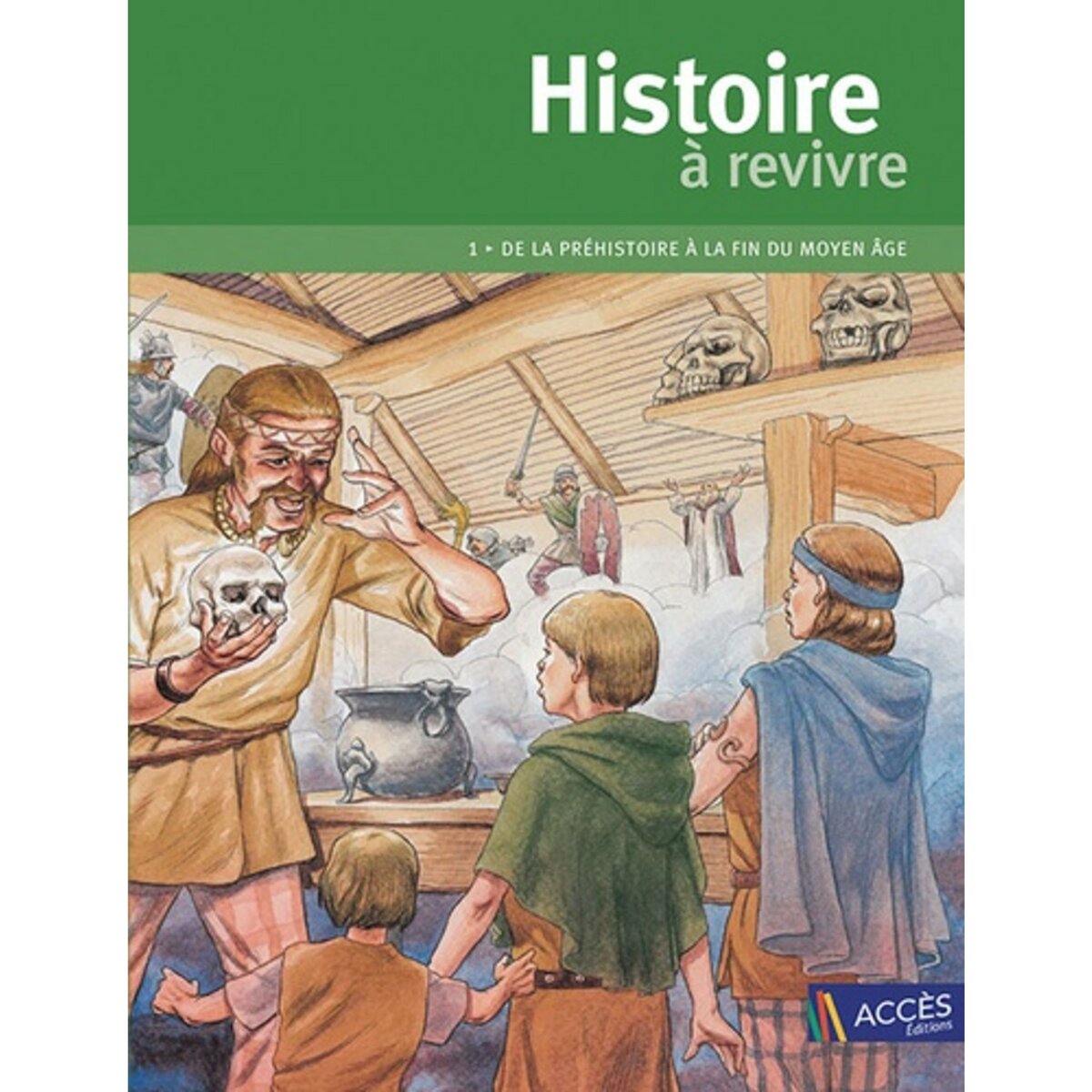 HISTOIRE A REVIVRE. TOME 1, DE LA PREHISTOIRE A LA FIN DU MOYEN AGE, Evrard-Manceau Isabelle