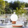 Voir la diapositive 3 : Lumisky Lampe de table touch effet beton orange LED TERRA Orange Terre cuite h25cm