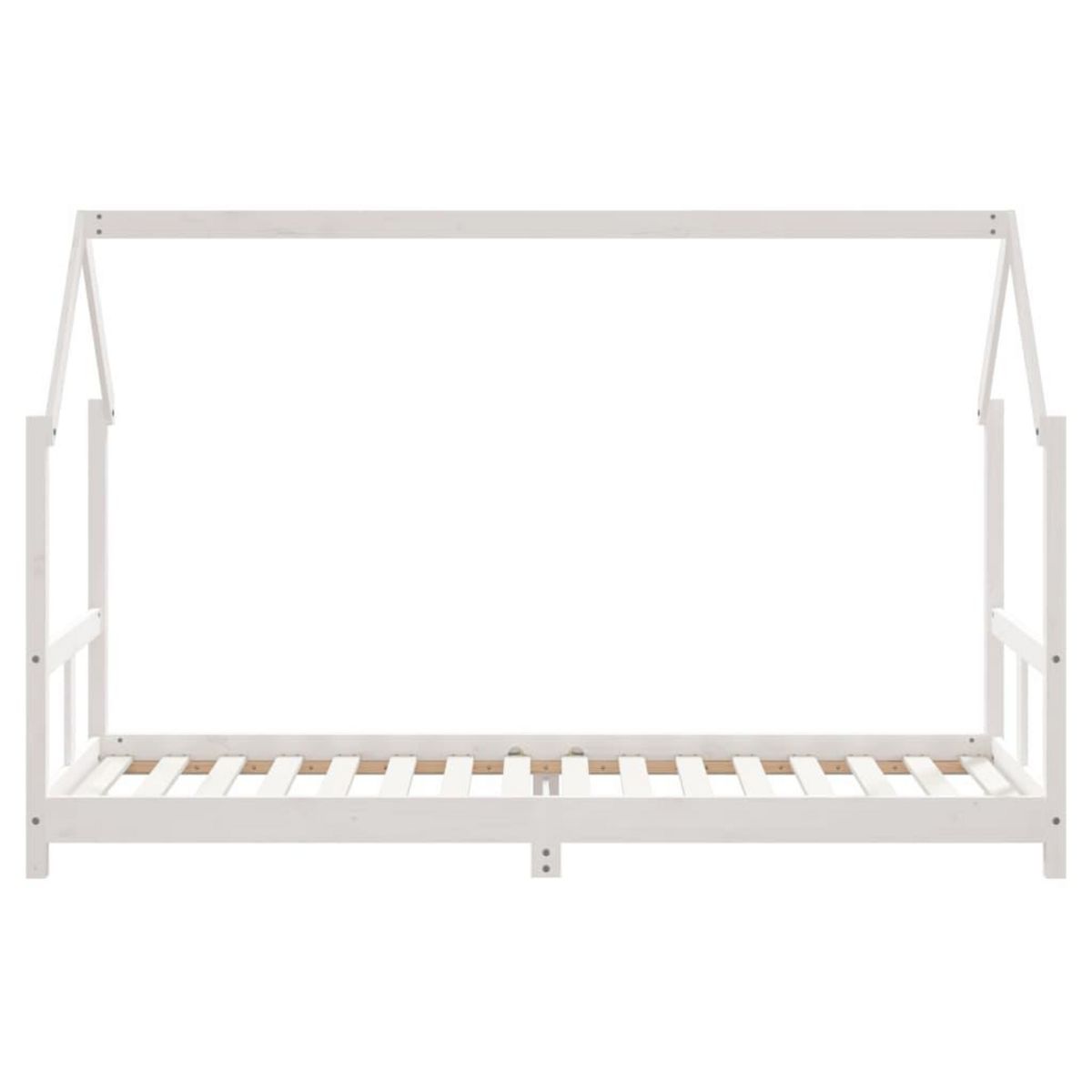 VIDAXL Cadre de lit pour enfants blanc 80x200 cm bois de pin massif