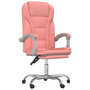 Voir la diapositive 2 : VIDAXL Fauteuil inclinable de bureau Rose Similicuir