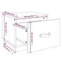 Voir la diapositive 6 : VIDAXL Table de chevet Gris 40x34x35 cm Bois de pin solide
