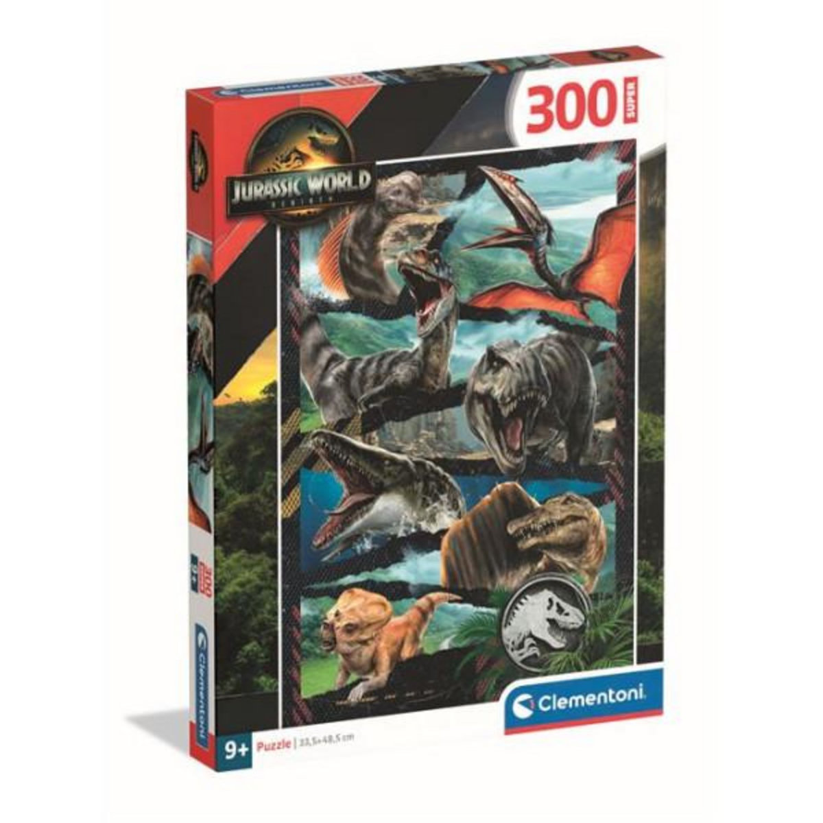 CLEMENTONI Puzzle 300 pièces Clementoni Super Jurassic World Renaissance