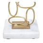 Voir la diapositive 4 : Paris Prix Bougeoir Design en Métal  Bubbles  27cm Or