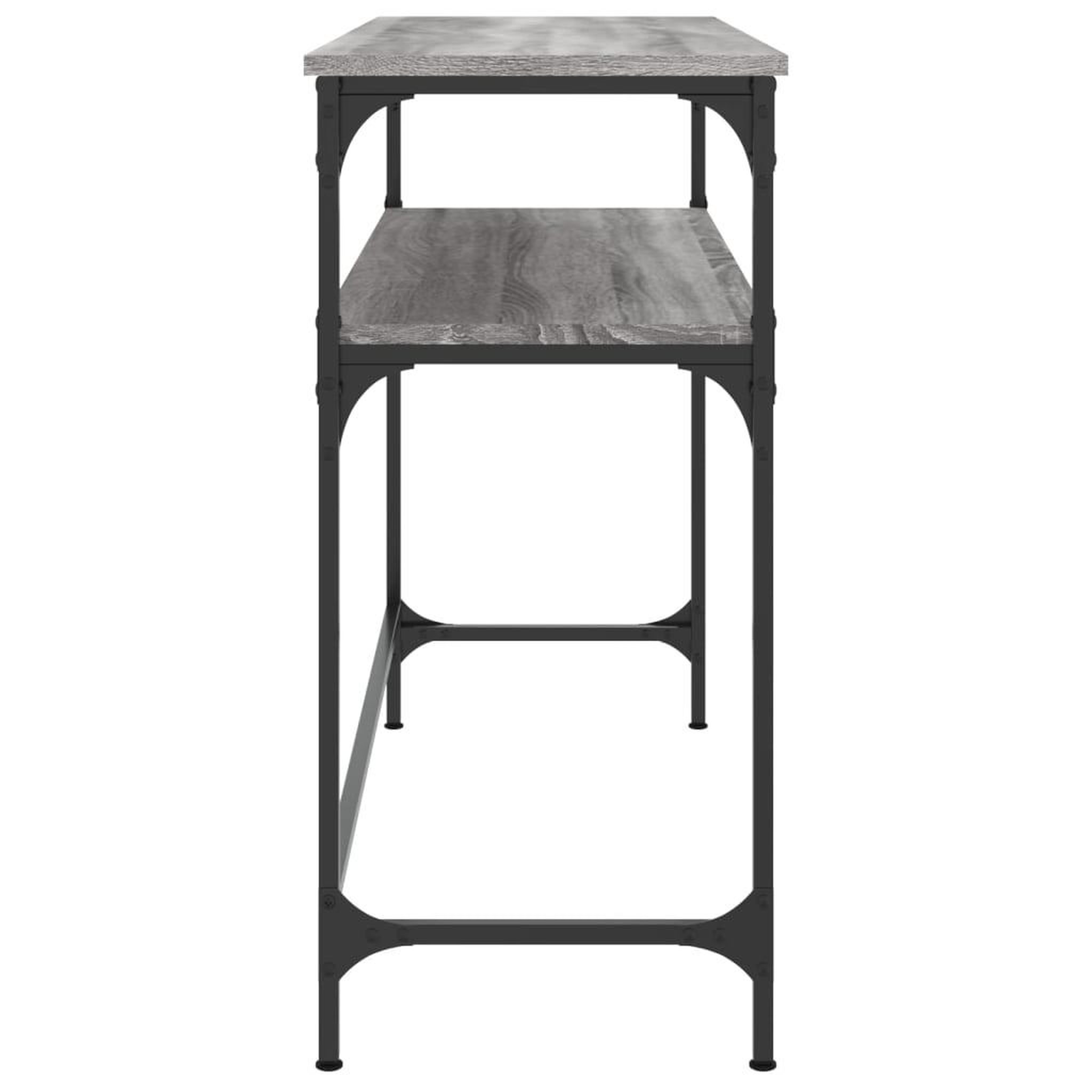 Voir la diapositive 5 : VIDAXL Table console sonoma gris 100x35,5x75 cm bois d'ingenierie