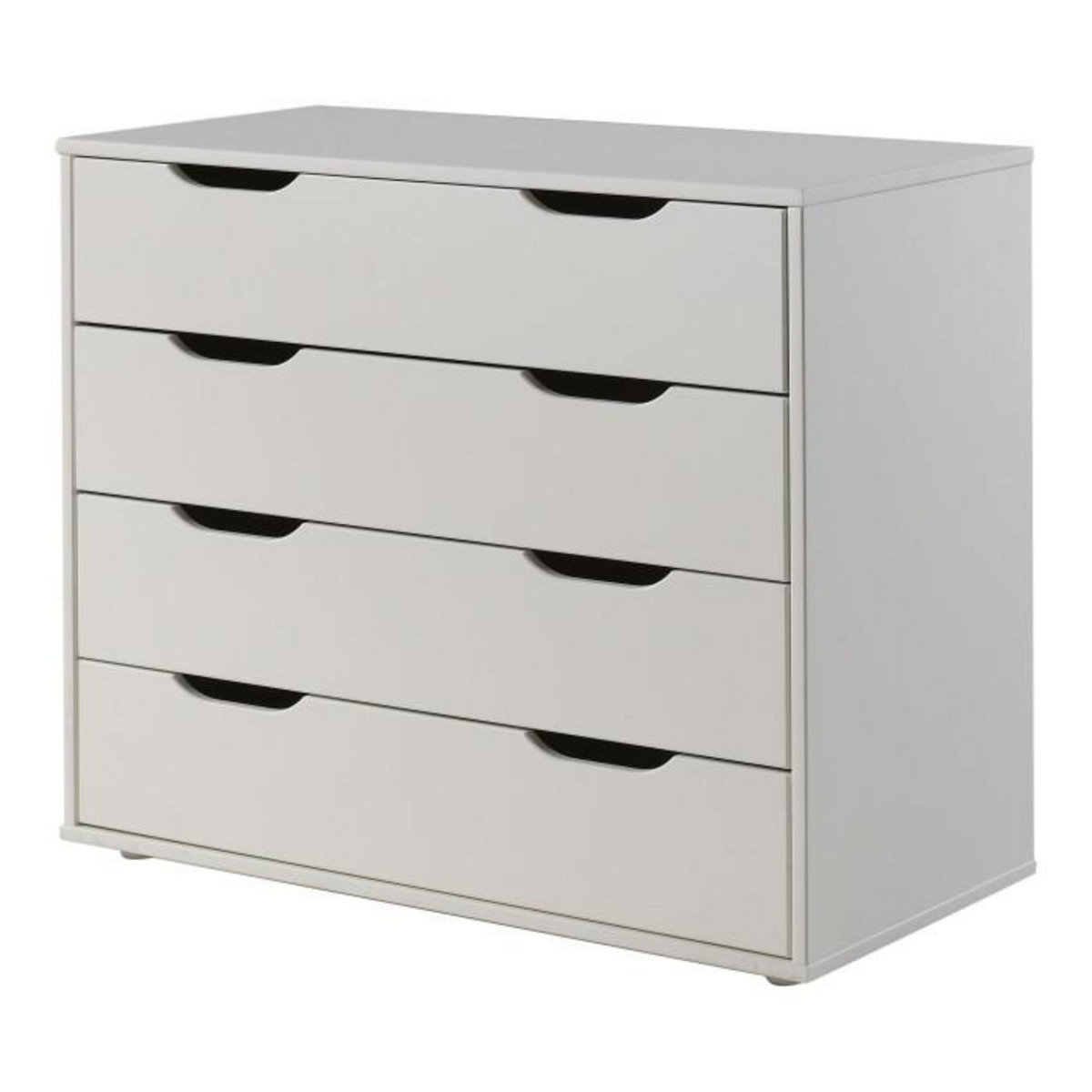 Paris Prix Pack - Lit Mezzanine Enfant, Lit Simple & Commode  Pino II  Blanc