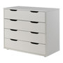 Voir la diapositive 4 : Paris Prix Pack - Lit Mezzanine Enfant, Lit Simple & Commode  Pino II  Blanc