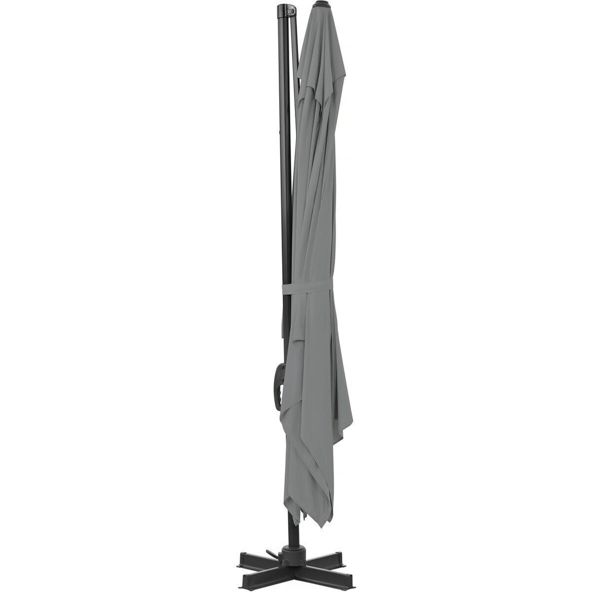 Voir la diapositive 4 : Habitat et Jardin Parasol jardin déporté en aluminium  sky 4  - 3 x 4 m - gris