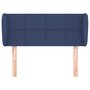 Voir la diapositive 3 : VIDAXL Tete de lit avec oreilles Bleu 83x23x78/88 cm Tissu