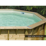 Ubbink Liner seul Beige pour piscine bois Océa 8,60 x 4,70 x 1,30 m - Ubbink