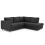 Voir la diapositive 4 : LISA DESIGN Jake - canapé déhoussable d'angle droit 5 places en velours texturé