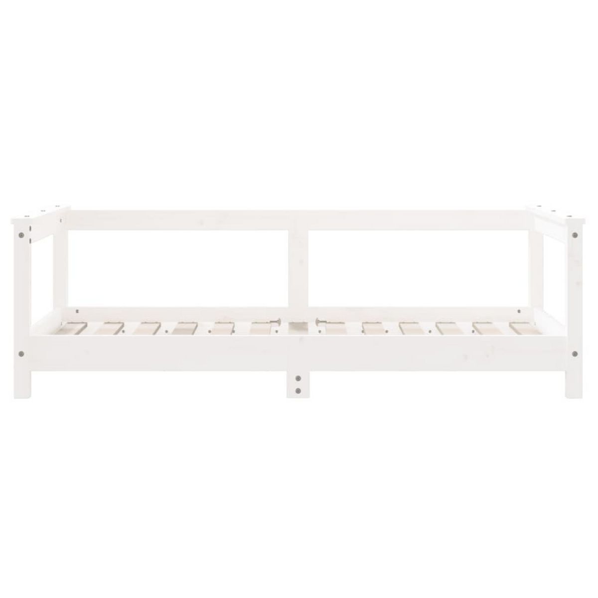 VIDAXL Cadre de lit pour enfant blanc 70x140 cm bois de pin massif