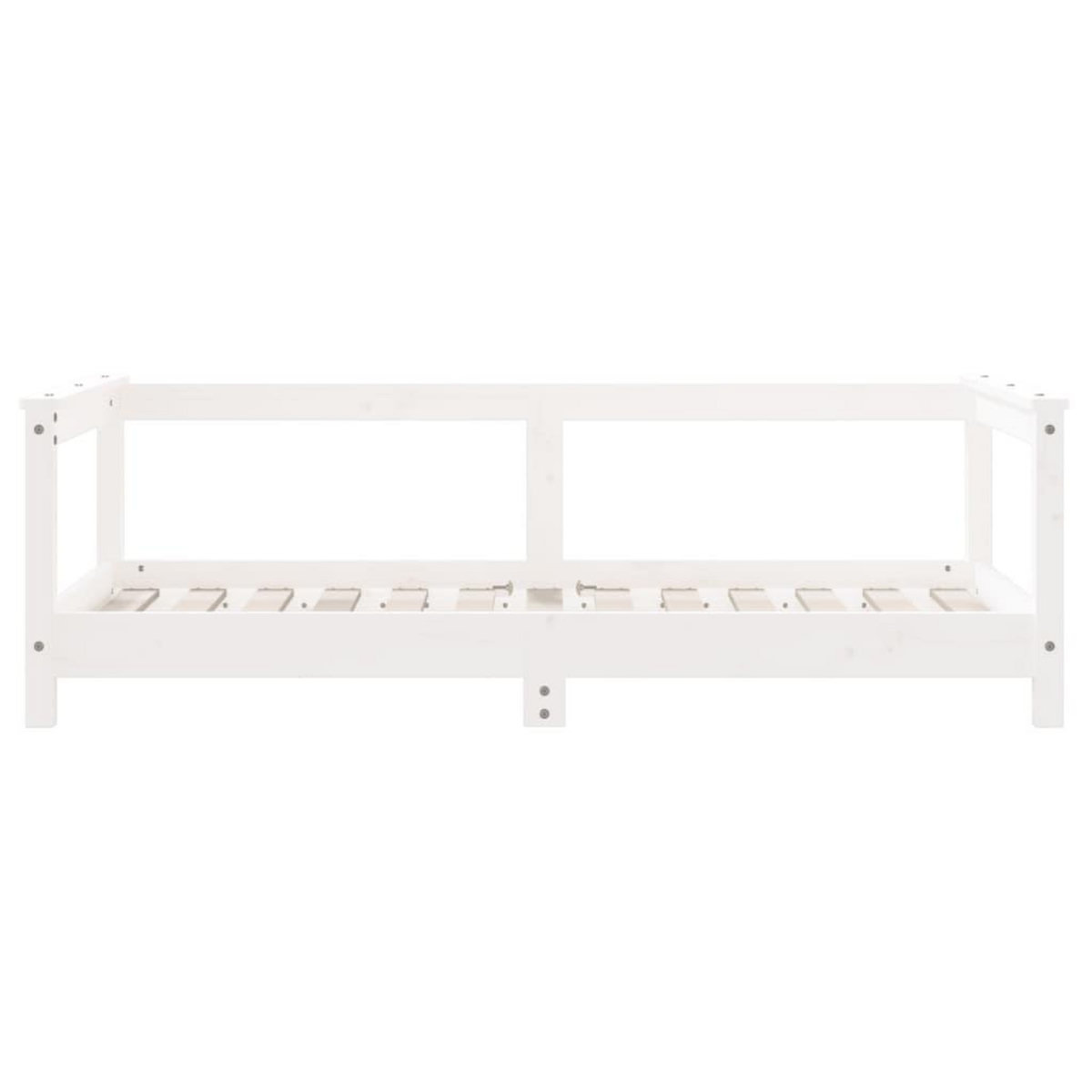 VIDAXL Cadre de lit pour enfant blanc 70x140 cm bois de pin massif