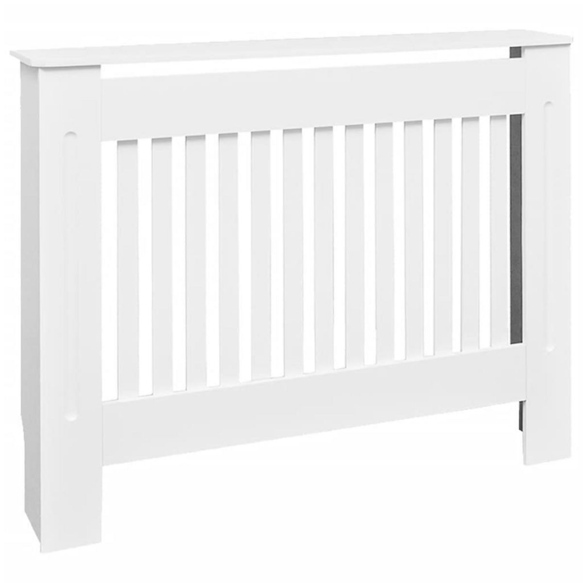 VIDAXL Cache-radiateur 112 cm MDF Blanc