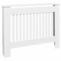 Voir la diapositive 2 : VIDAXL Cache-radiateur 112 cm MDF Blanc