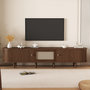 Voir la diapositive 2 : MERAX Meuble tv naturel 180 cm mdf
