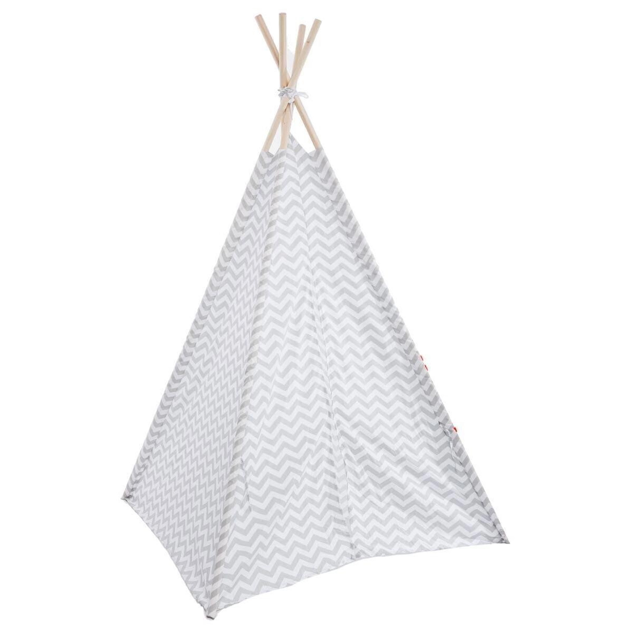 Voir la diapositive 2 : Atmosphera Kids Tipi déco enfant  motifs  160cm gris