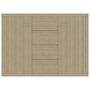 Voir la diapositive 4 : VIDAXL Buffet Chêne sonoma 88x30x65 cm Bois d ingénierie