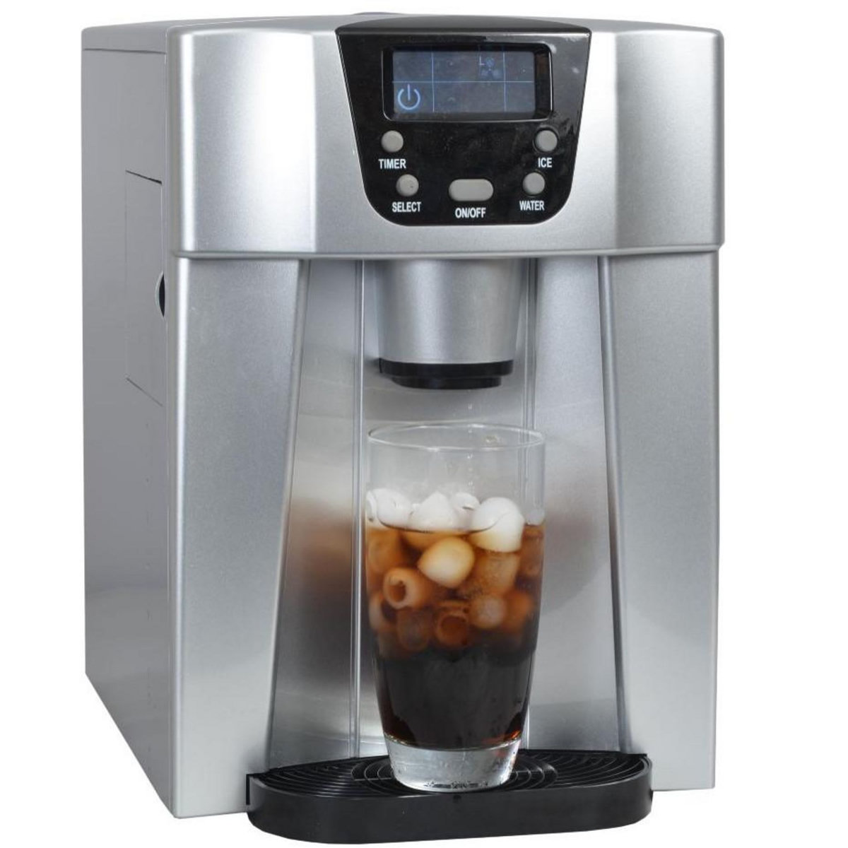 Kitchen chef Machine à glaçons 140w 12kg/24h et distributeur d'eau silver - hzb12eau