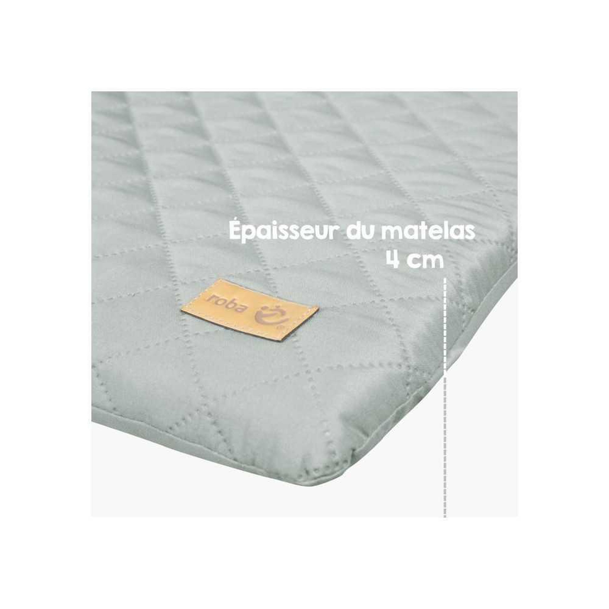 Voir la diapositive 6 : Roba Roba style lily tapis à langer rembourré vert givré avec motif lapin, 85 x 75 cm