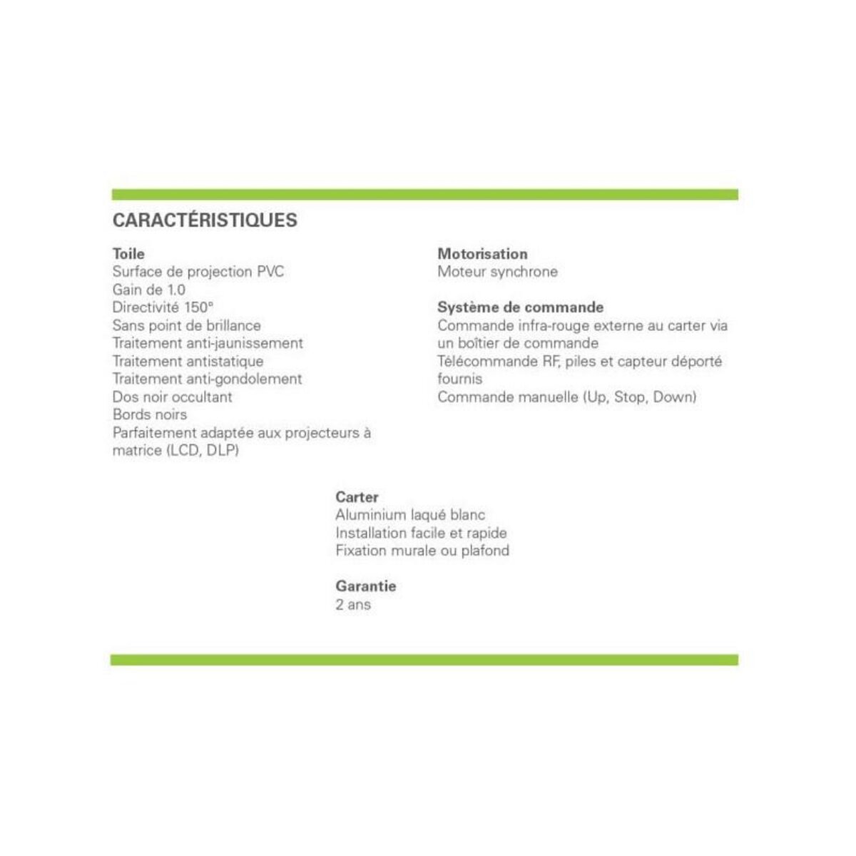 Ecran vidéoprojection INSTAAL MOT SCREEN 240V  4:3 240*180  REM.CONTROL INSTALL - INSMOT240V3