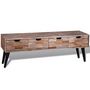 Voir la diapositive 1 : VIDAXL Table console TV avec 4 tiroirs Bois de teck recycle